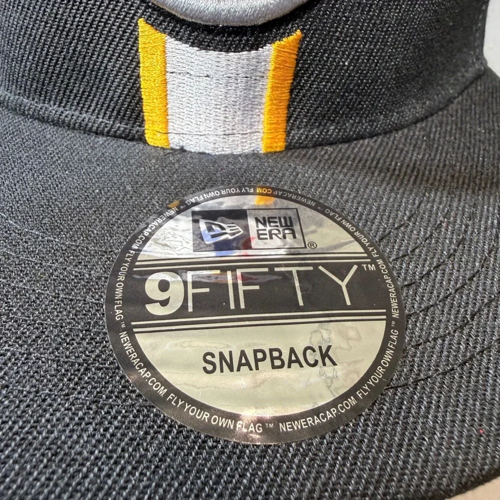 New Era Pittsburgh Steelers NFL‎ 9FIFTY Snapback Hat Black Gold White